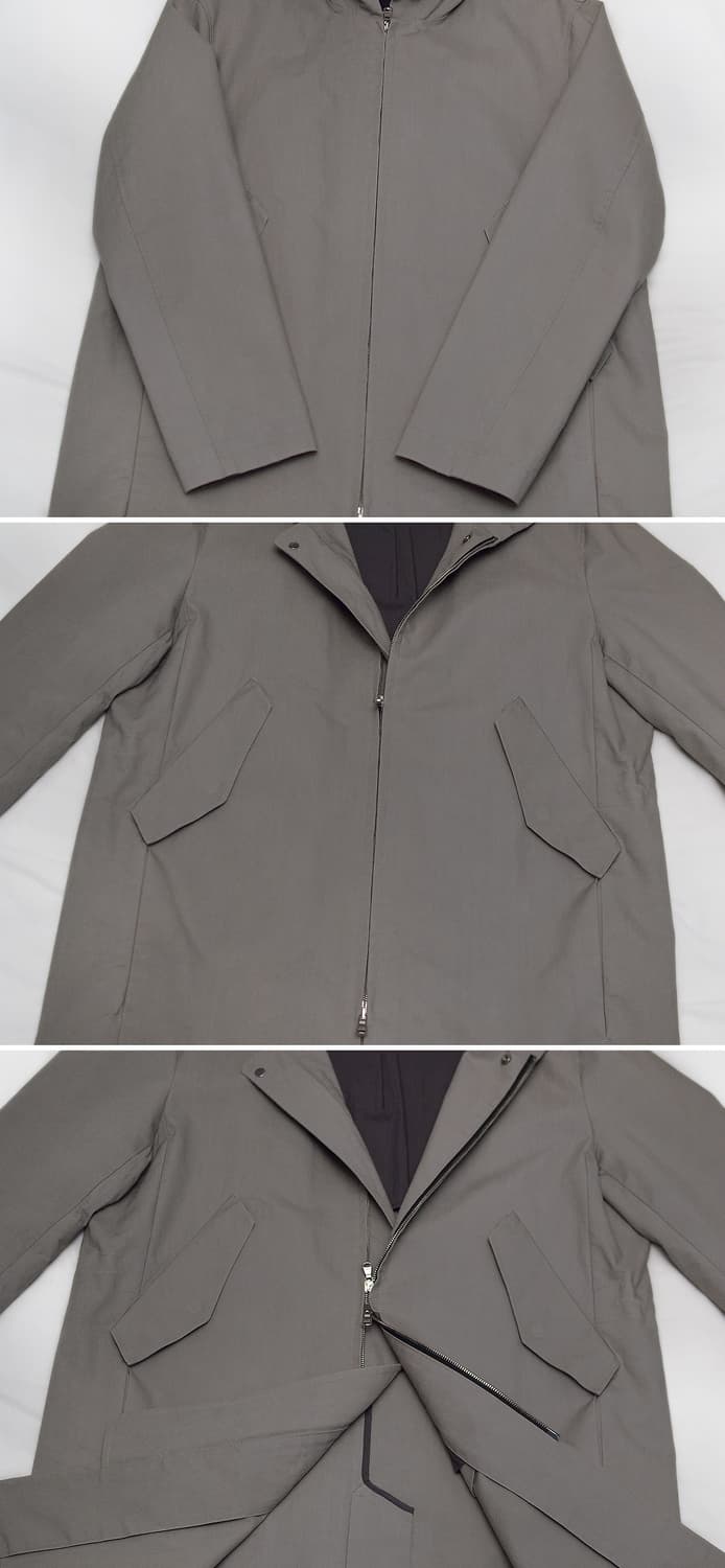 알레그리 코튼 하드쉘 더블페이스 후디드 롱자켓 (50 / 100-105) 상품이미지6