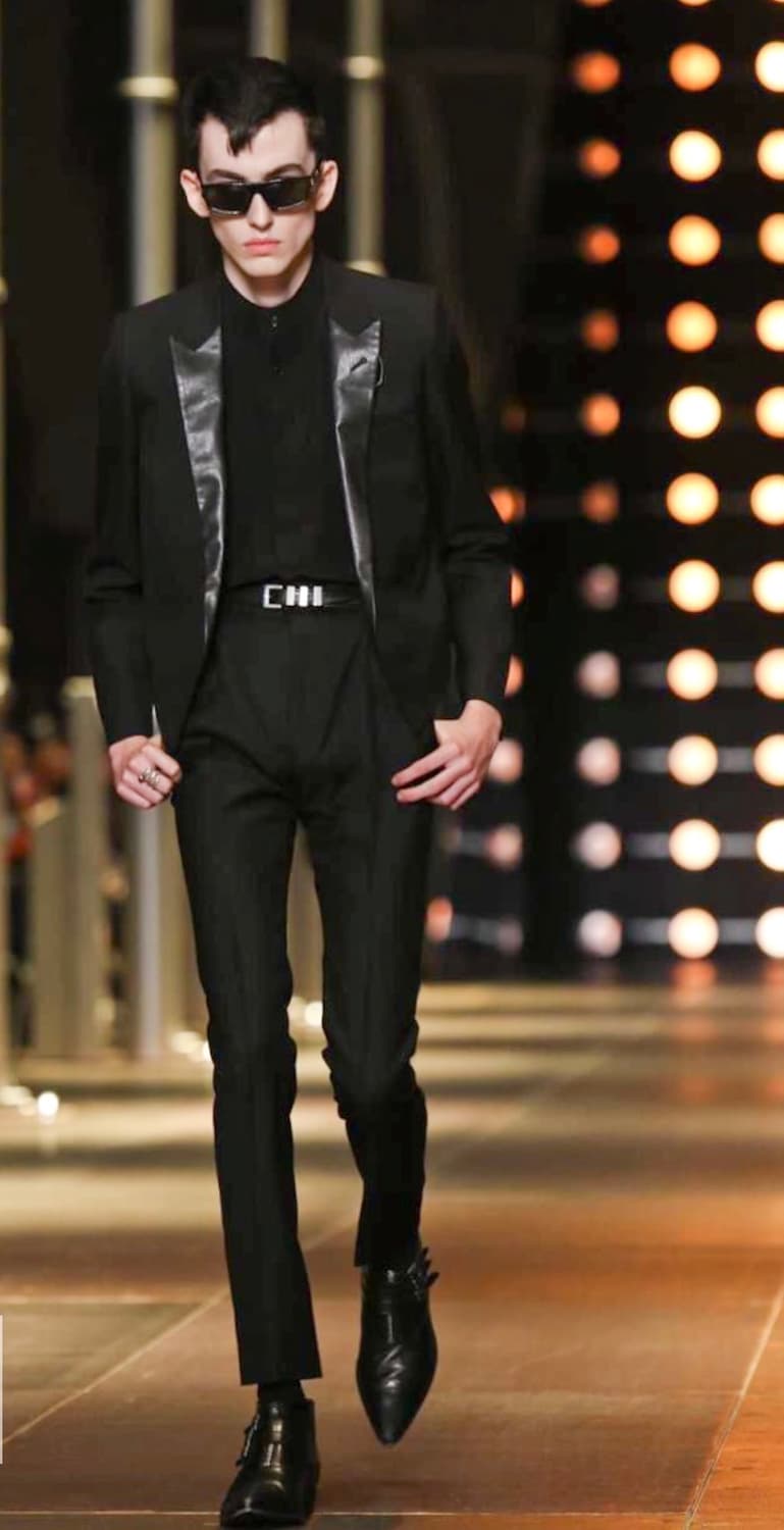 Saint laurent Ss14 램스킨 라펠 블레이저 상품이미지1