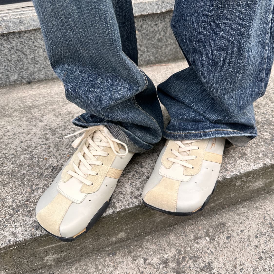 00s 레어 데드스톡 디젤 스퀘어토 스니커즈 풀박스 상품이미지8