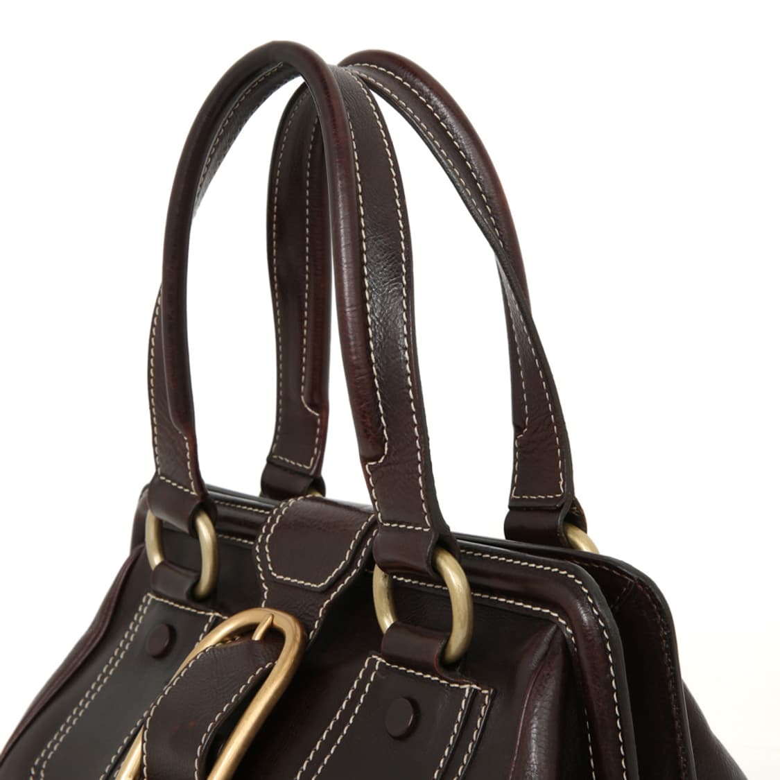셀린느 빈티지 엘라 프레임 사첼백 브라운 보스턴 토트 상품이미지6