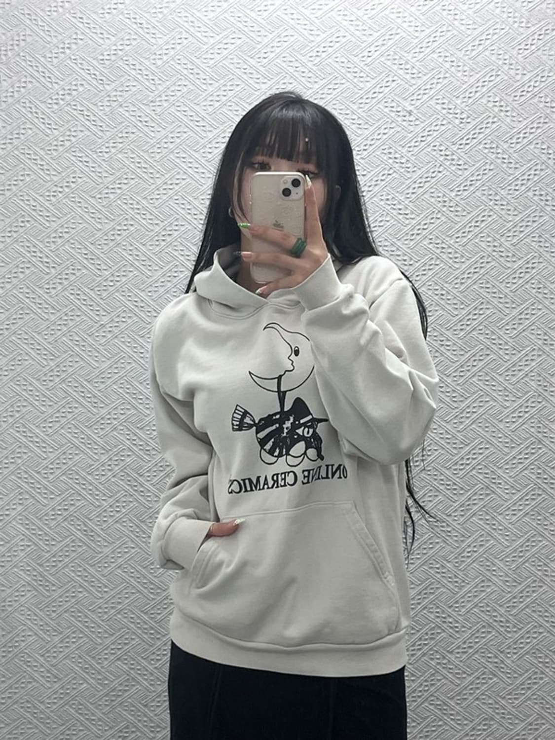 온라인 세라믹스 빈티지 올드스쿨 키치 후드티 S C09168 상품이미지2