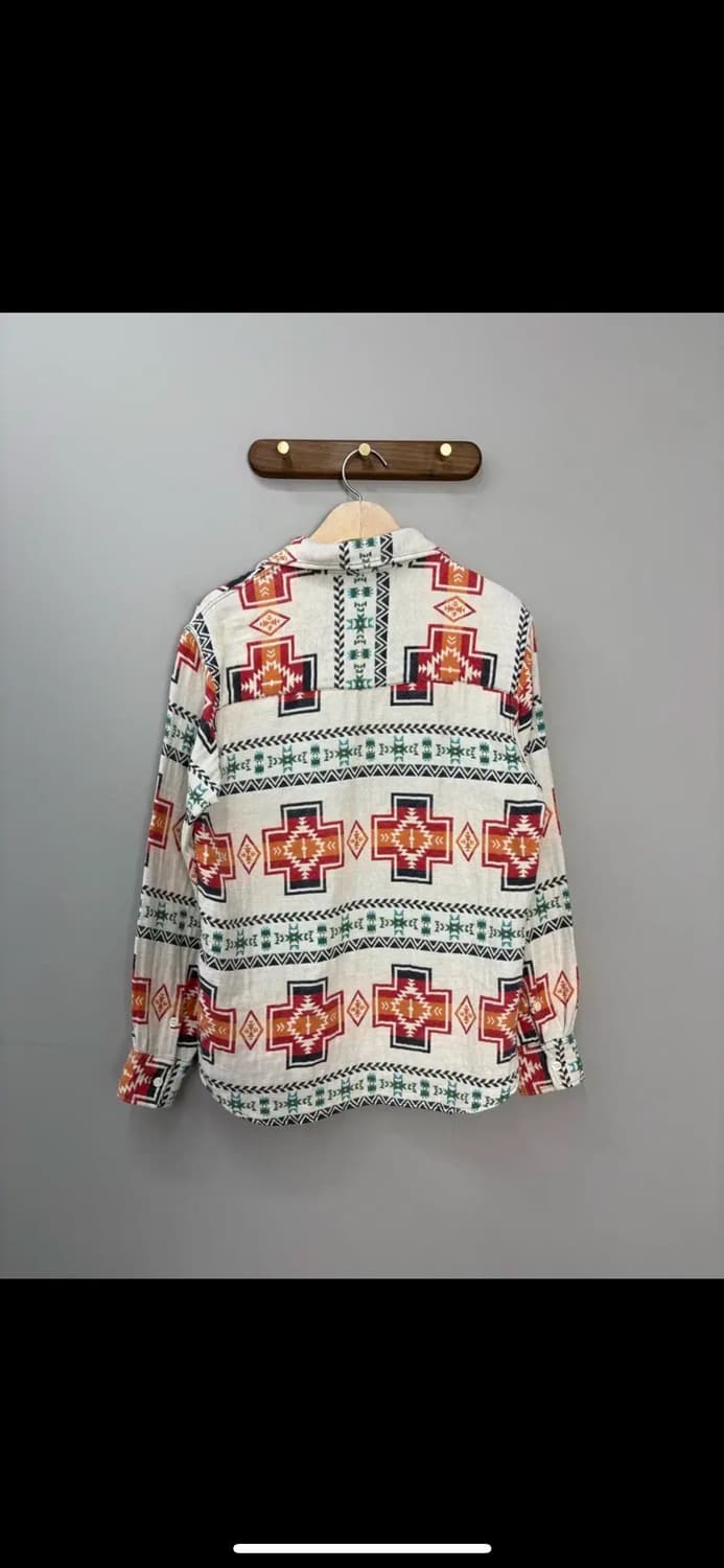 빈티지 웨스턴 패턴 셔츠 H1639 상품이미지5