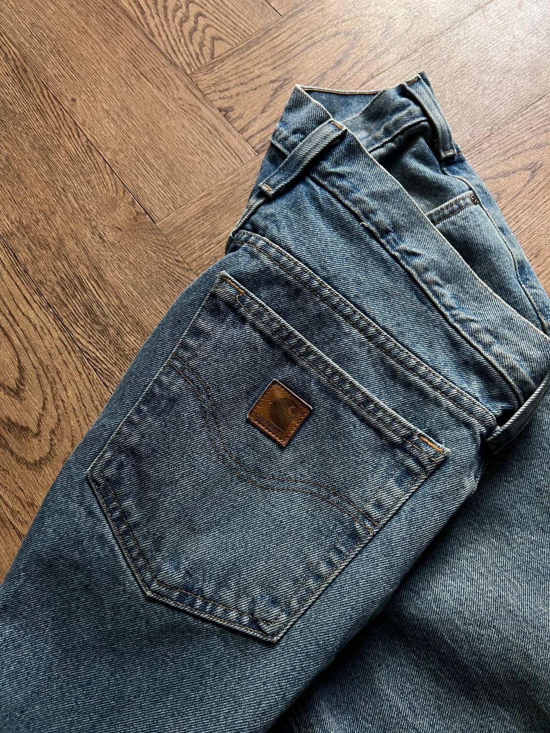 [31]칼하트 USA 미디엄블루 워크 데님 팬츠 상품이미지6