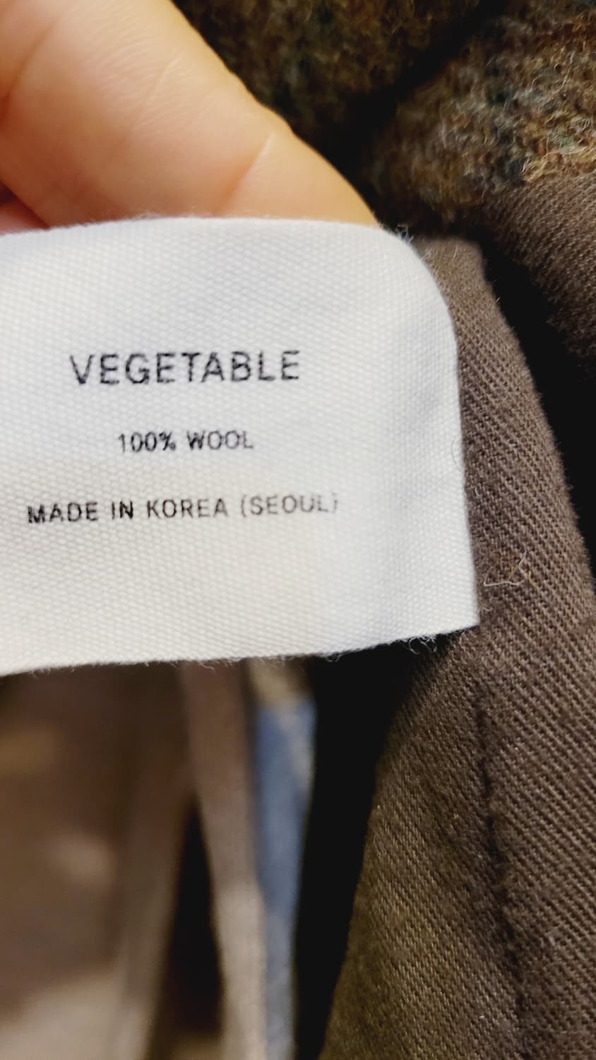 베지터블 울100%  체크자켓 상품이미지3