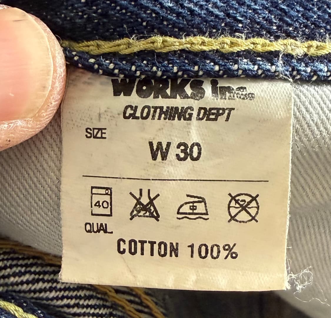아이언하트 XX Works 셀비지 데님 W30 (일본) 상품이미지10