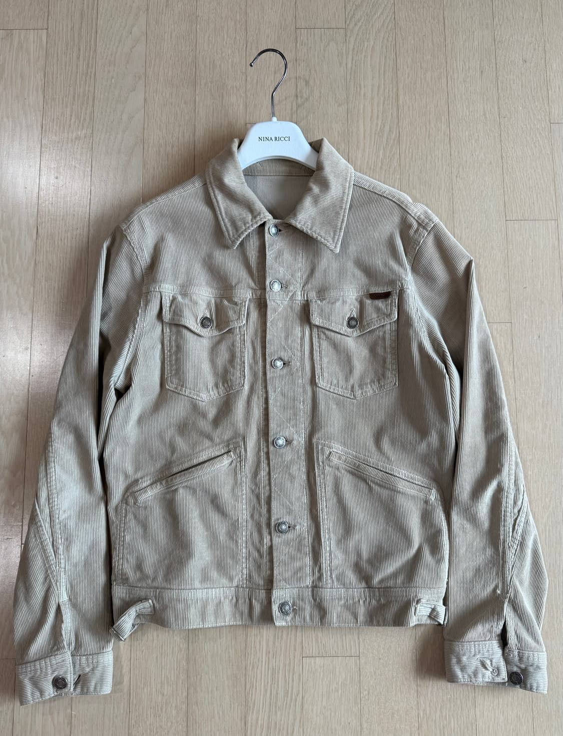 톰포드 코듀로이 트러커 자켓 베이지 상품이미지1