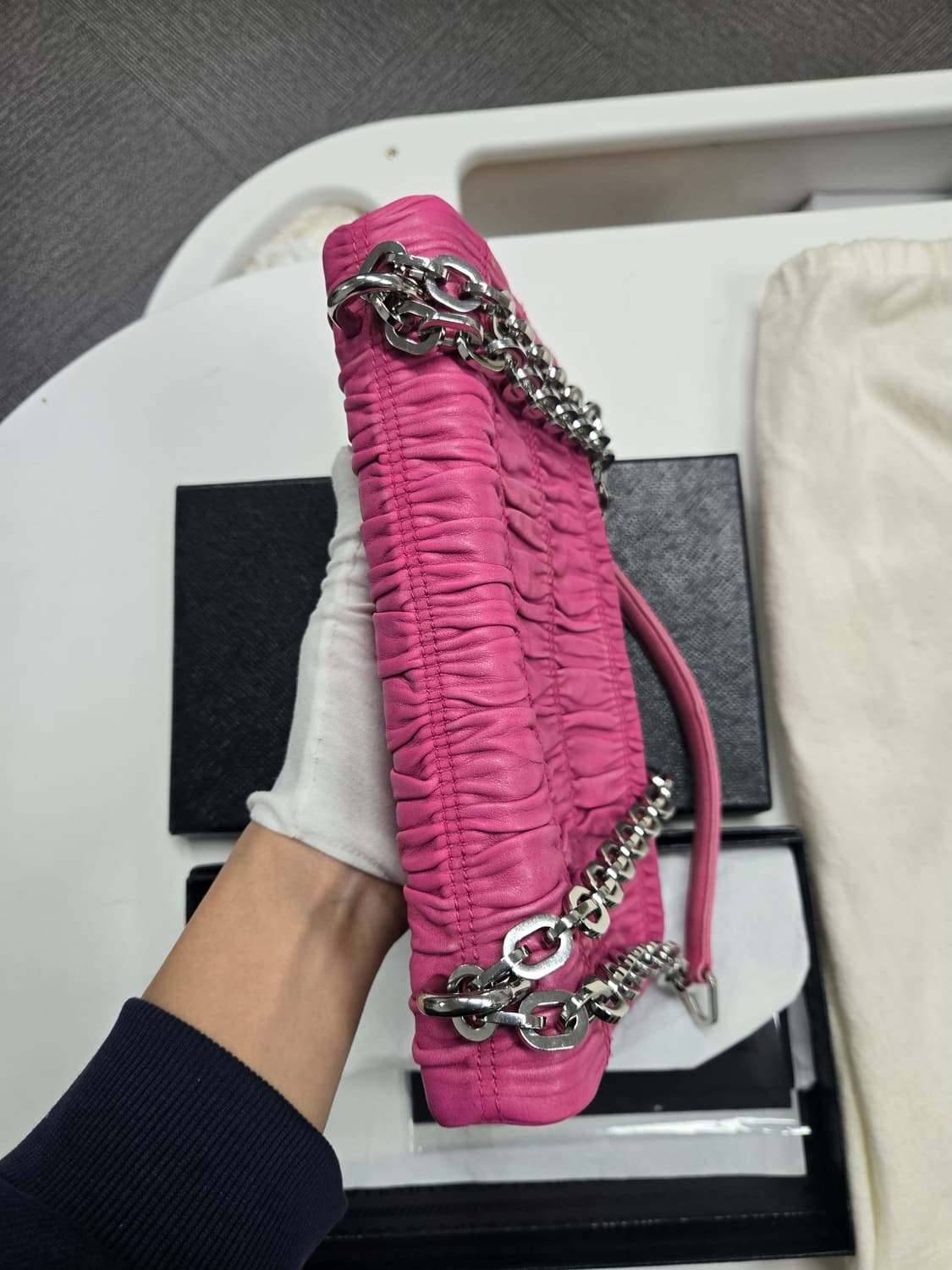 [A급컨디션]프라다 고프레 숄더백 상품이미지5