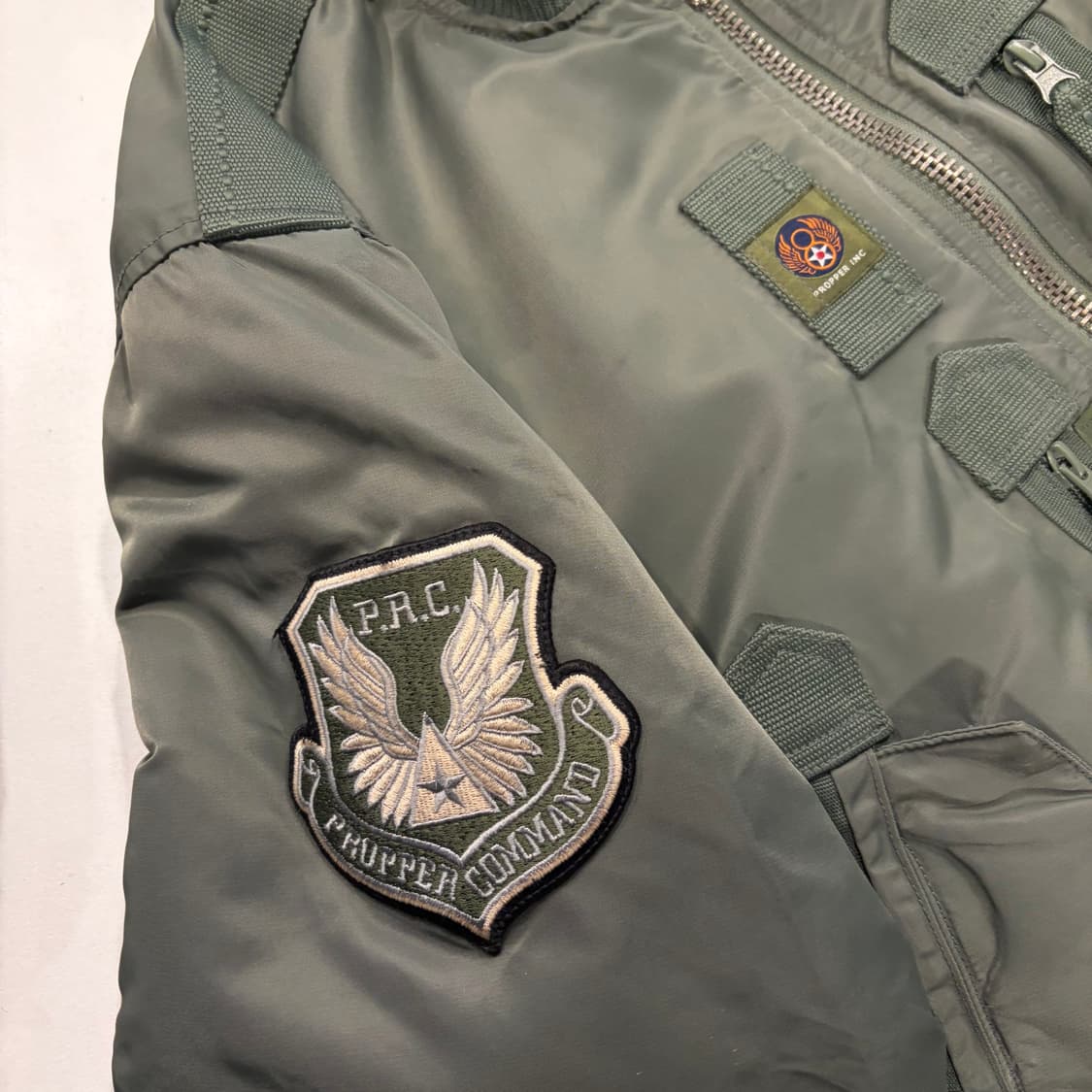 [L] 프로퍼 PROPPER 항공 MA-1 자켓 카키색 D1 상품이미지4