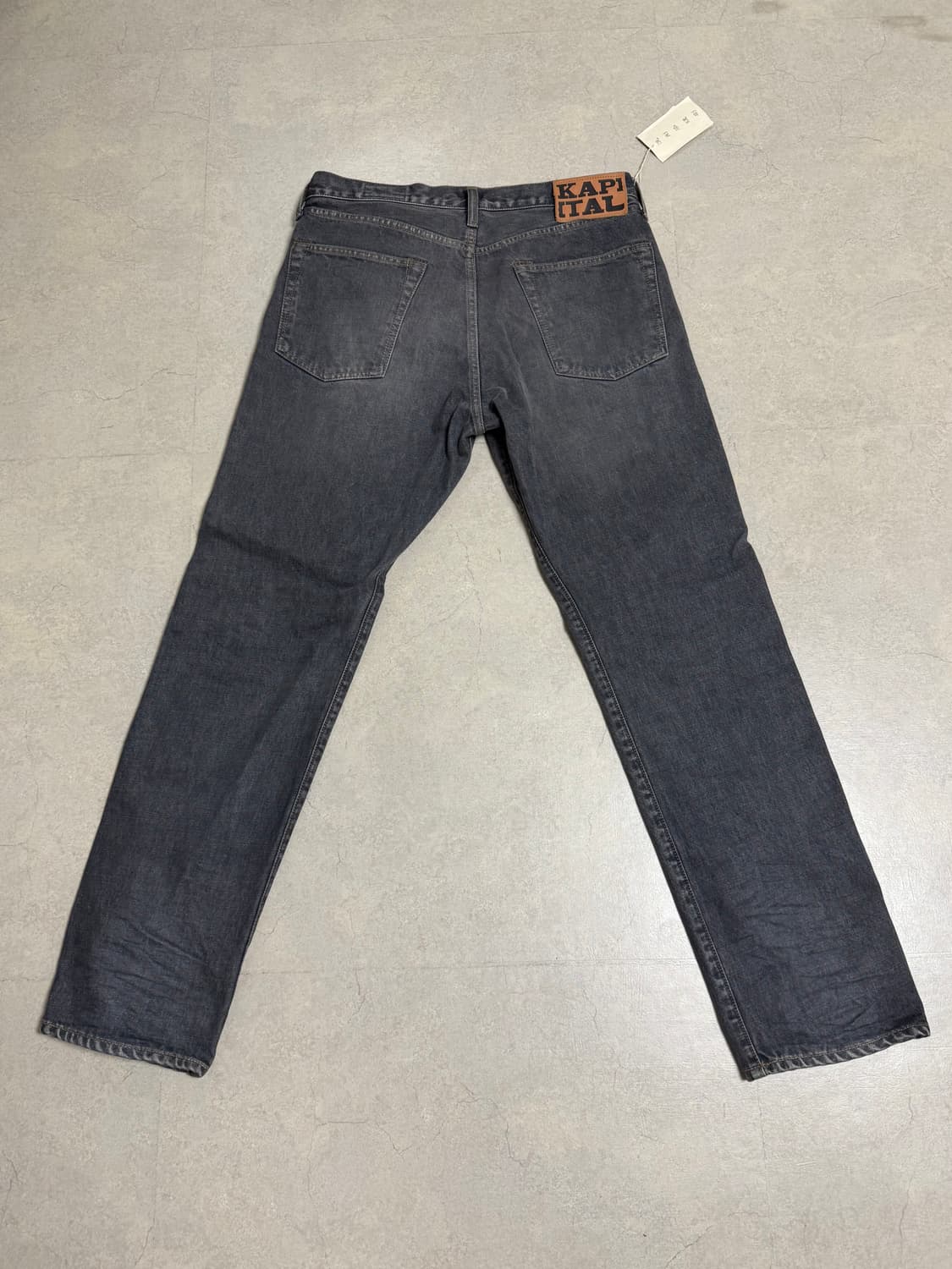 캐피탈 14온즈 데님 5P 몽키 시스코 잼스톤 팬츠 블랙 상품이미지4
