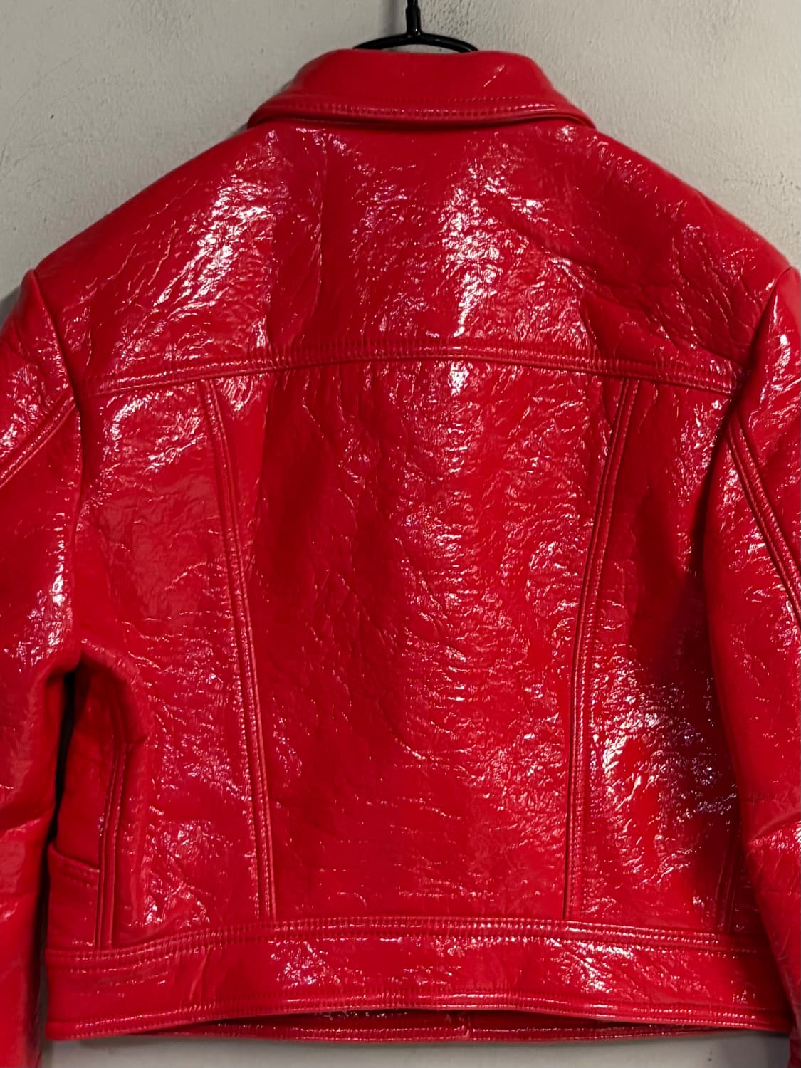 DIESEL red glossy coated jacket 상품이미지6