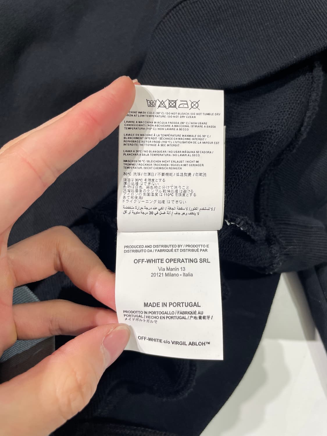 오프화이트 블랙 3D 애로우 스웻 셔츠 상품이미지9