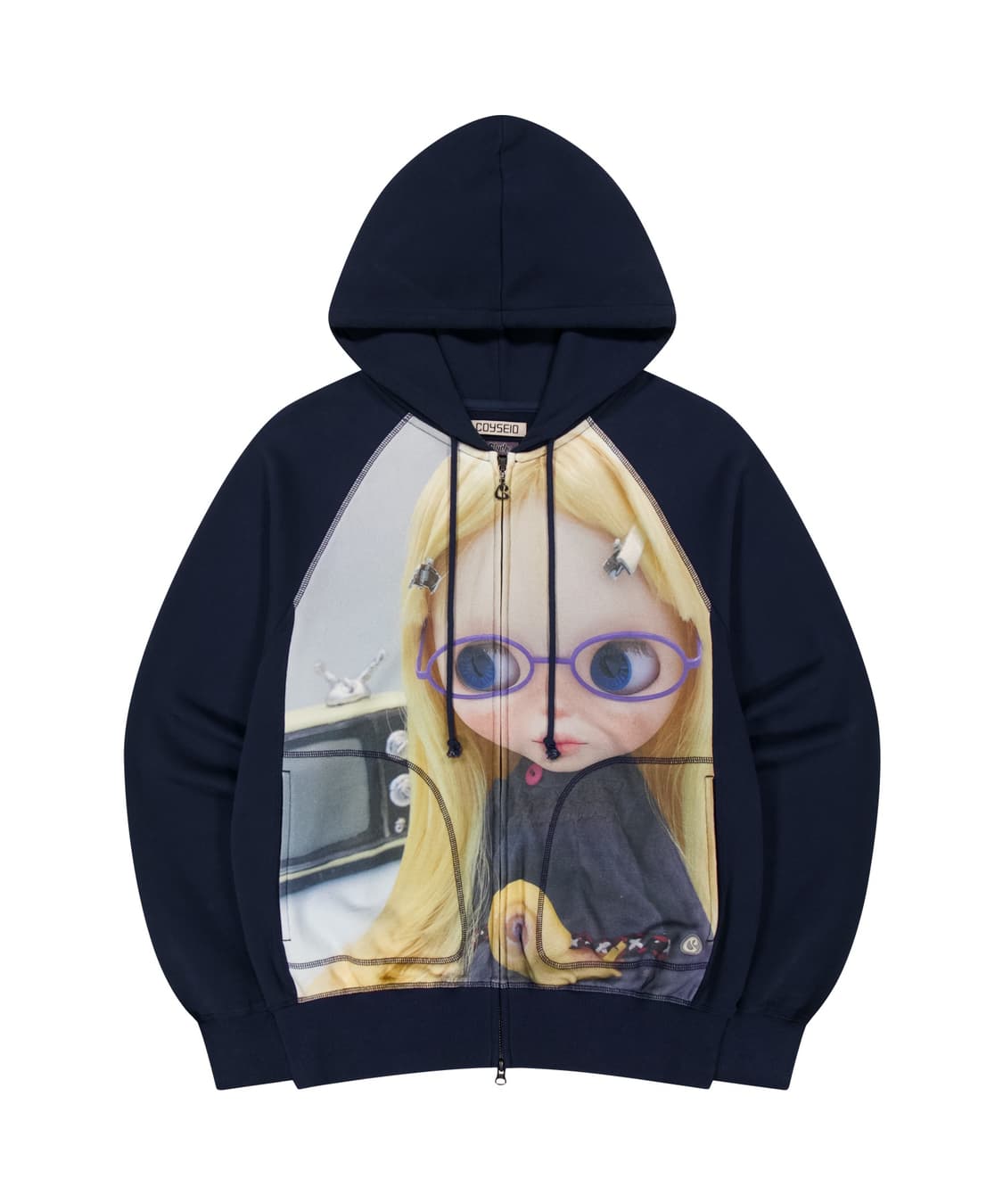 코이세이오 X 브라이스 콜라보 후드집업 네이비 상품이미지1