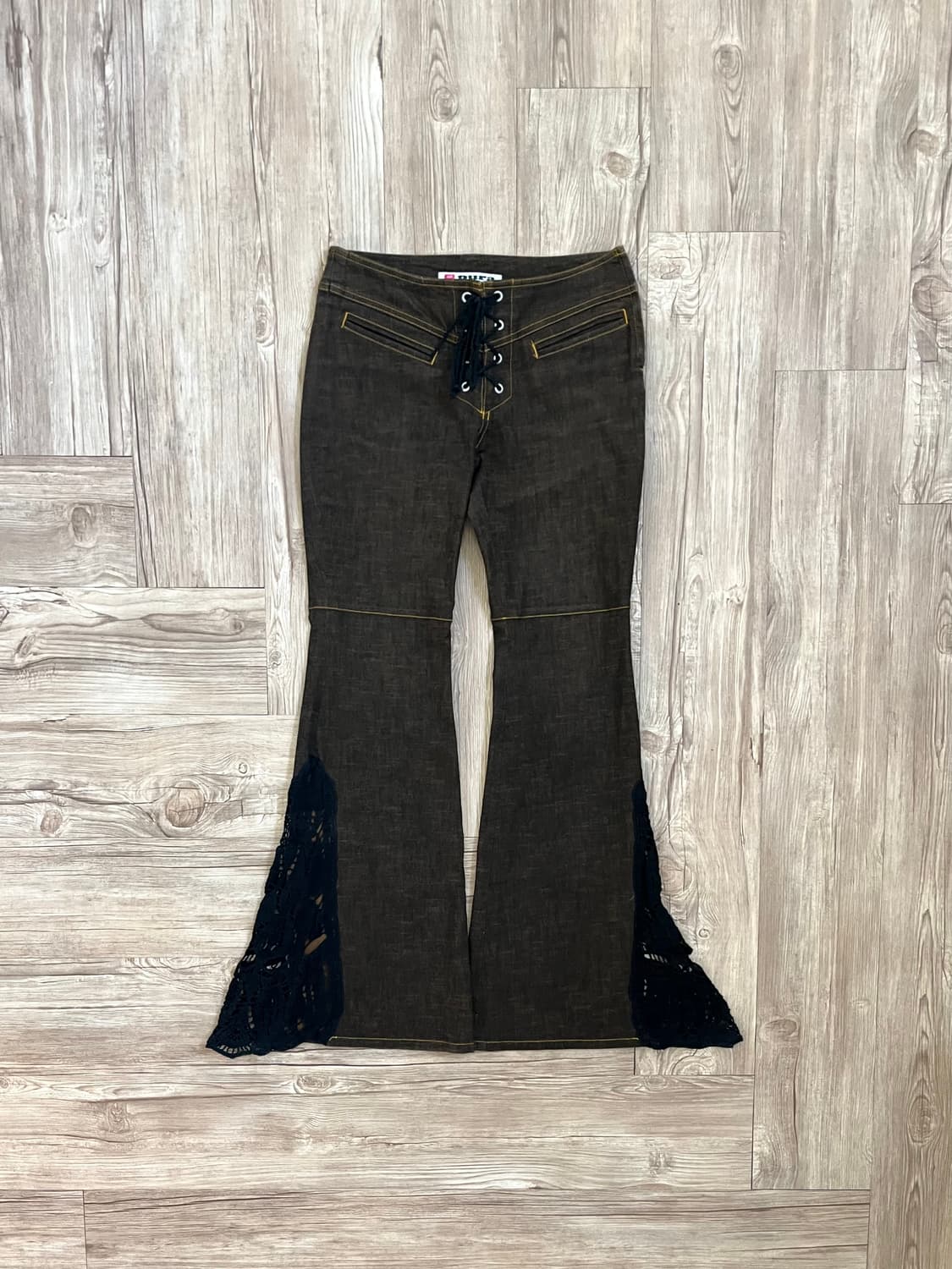 Pura 레이어드 데님 팬츠 상품이미지1