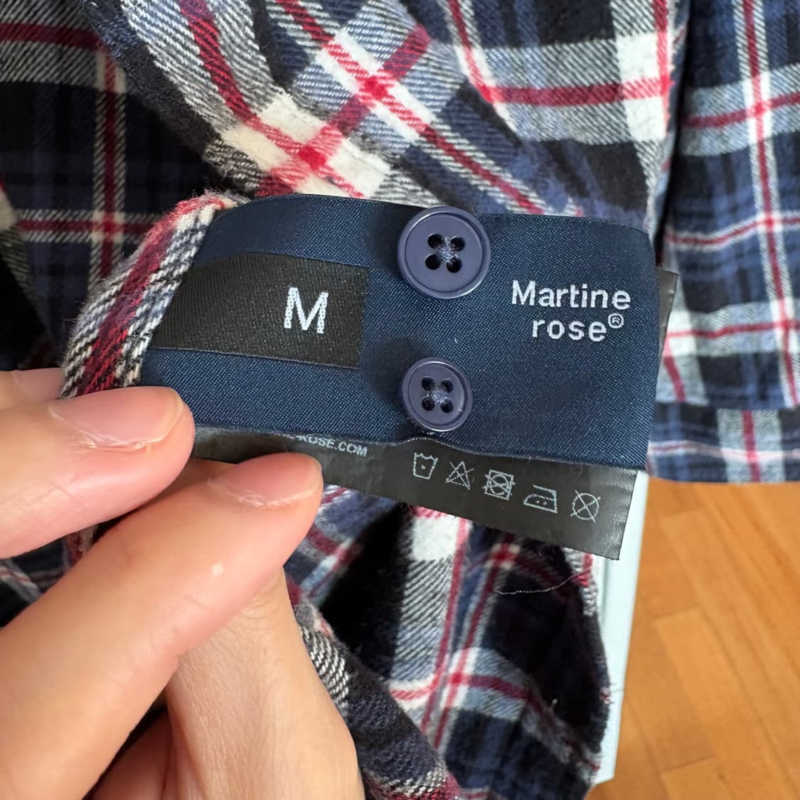 [M] 마틴로즈 오버사이즈드 플란넬 셔츠 상품이미지3