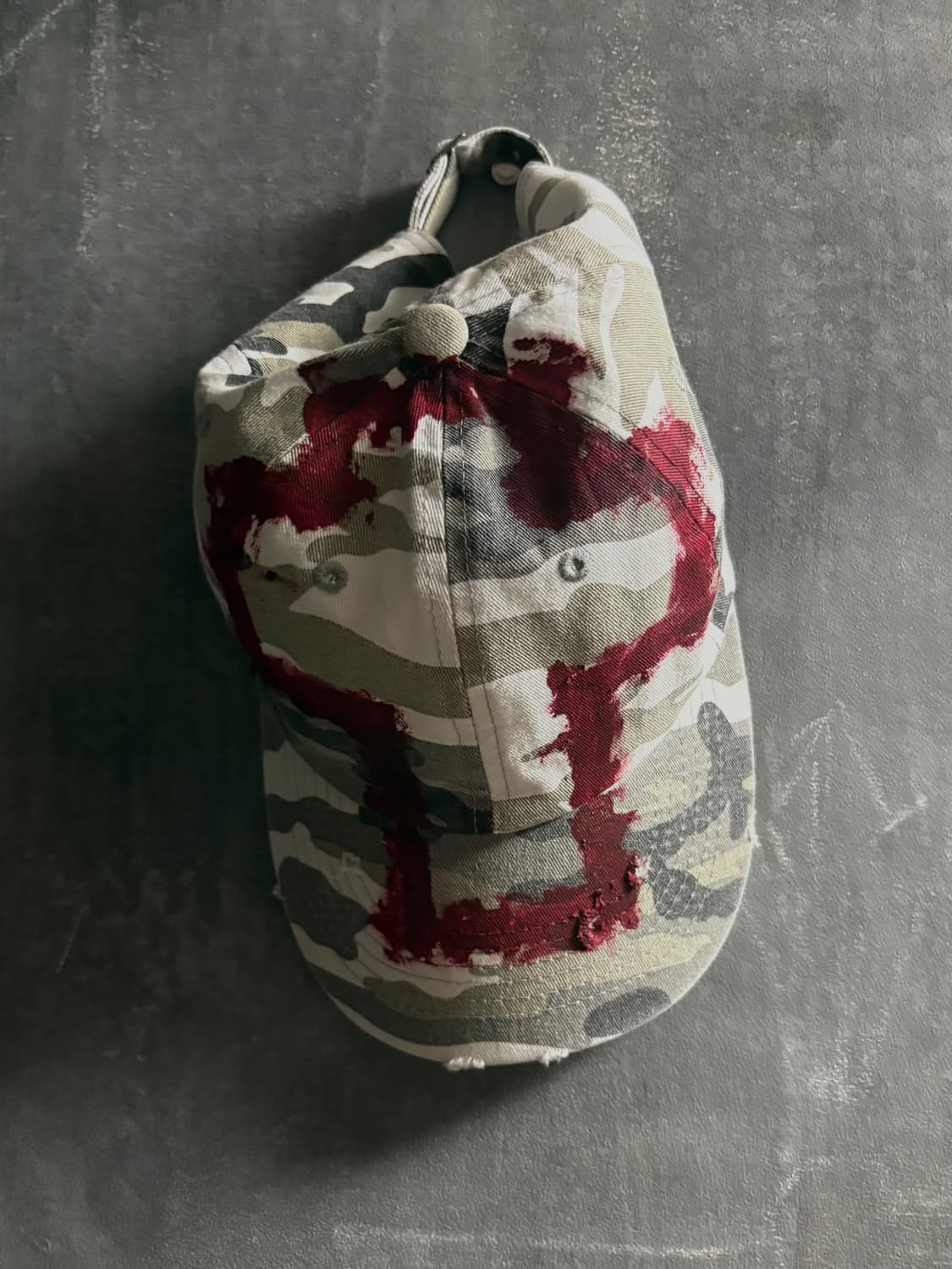 크로스 페인팅 모자 상품이미지3