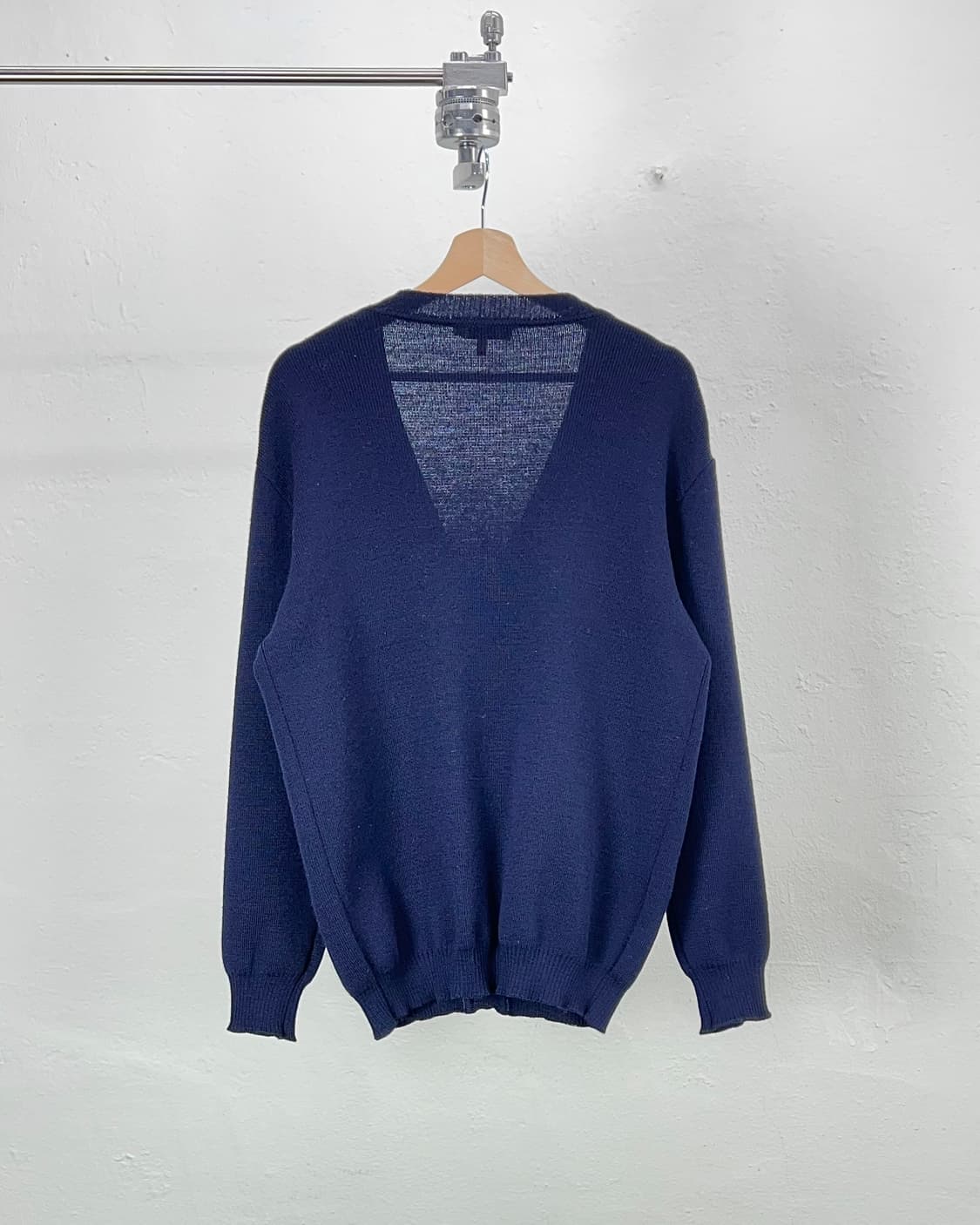 셀린느 네이비 트리옹페 와펜 패치드 니트 가디건 상품이미지6