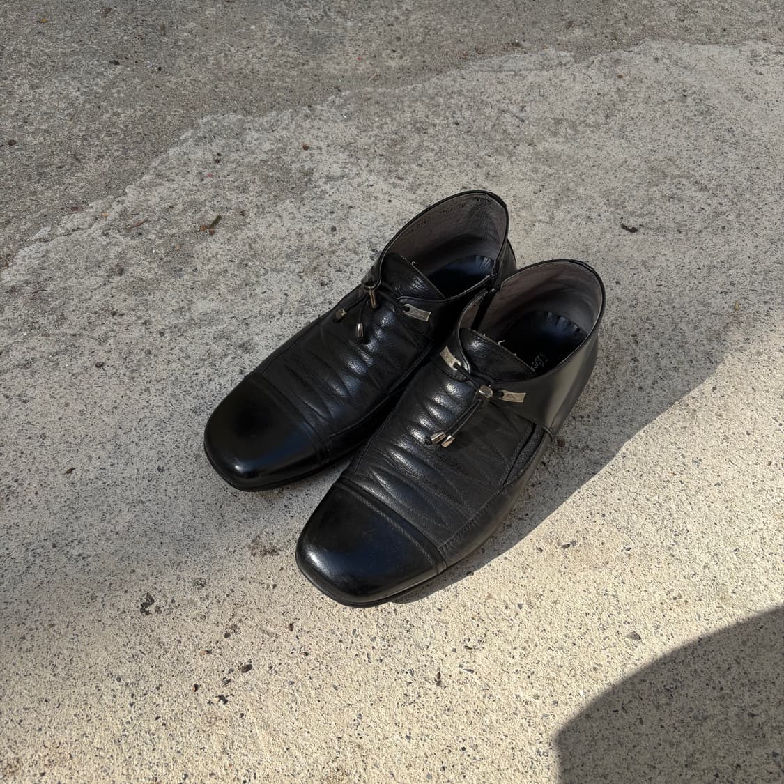 vtg string toggle cap toe boots 상품이미지4