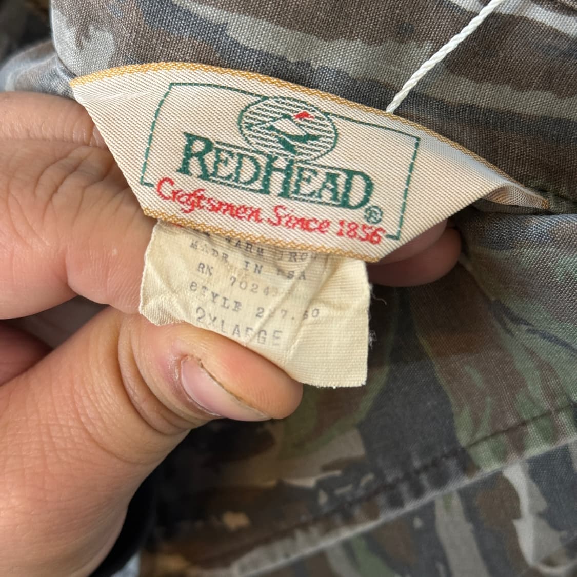 레드 헤드 빈티지 리얼트리 견장 셔츠 미국빈티지 2XL 110 상품이미지8