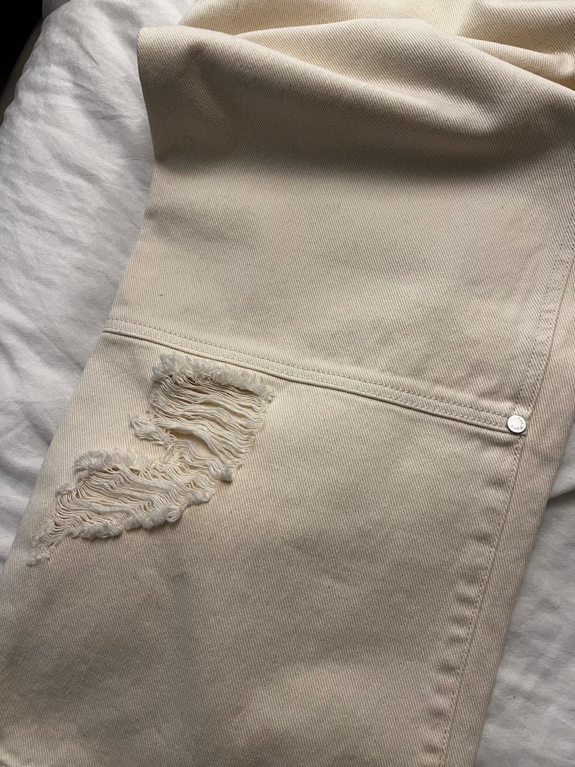 etudes paris ripped quarter 데님 더블니 48 상품이미지7