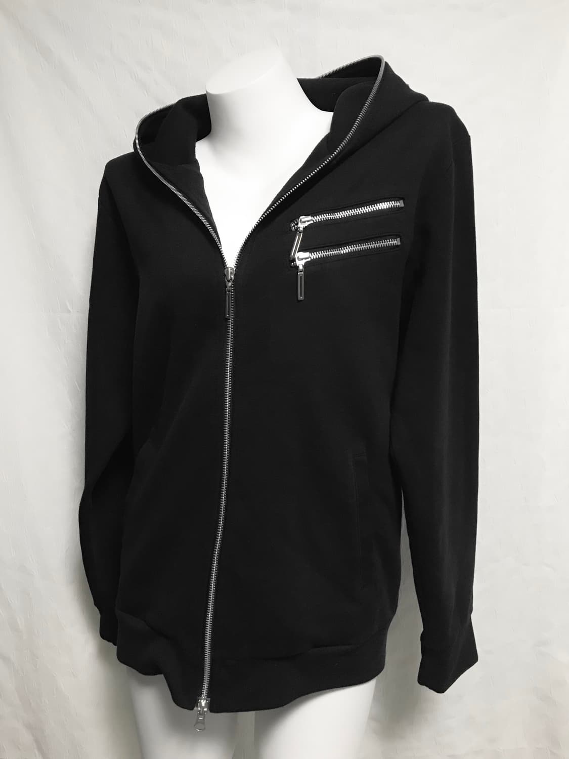 빈티지 펑크 지퍼 디테일 투웨이 풀 집업 후드 상품이미지2