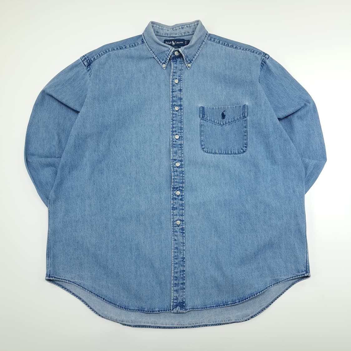 CN865 XL 폴로 랄프로렌 빅셔츠 클래식 데님 긴팔 셔츠 남방 상품이미지1