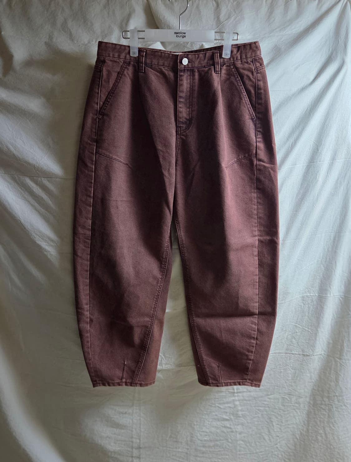 아르반 논 페이드 벌룬 데님 팬츠와인 3 상품이미지2