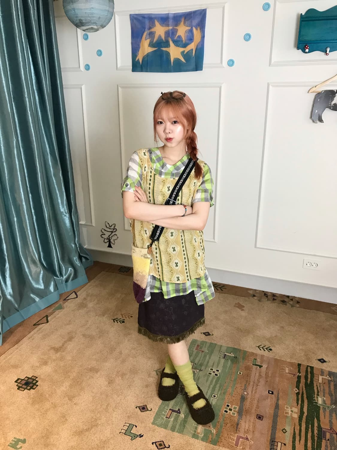 청사과 피크닉 소녀코디셋𓂃˖₊ 🍏🧺 상품이미지3