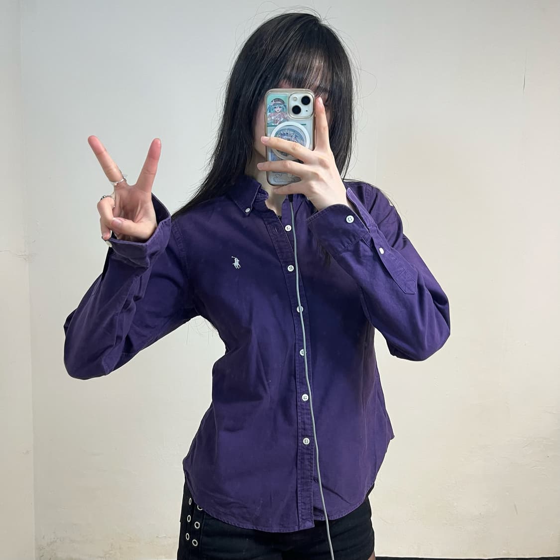 Polo purple shirt 상품이미지2