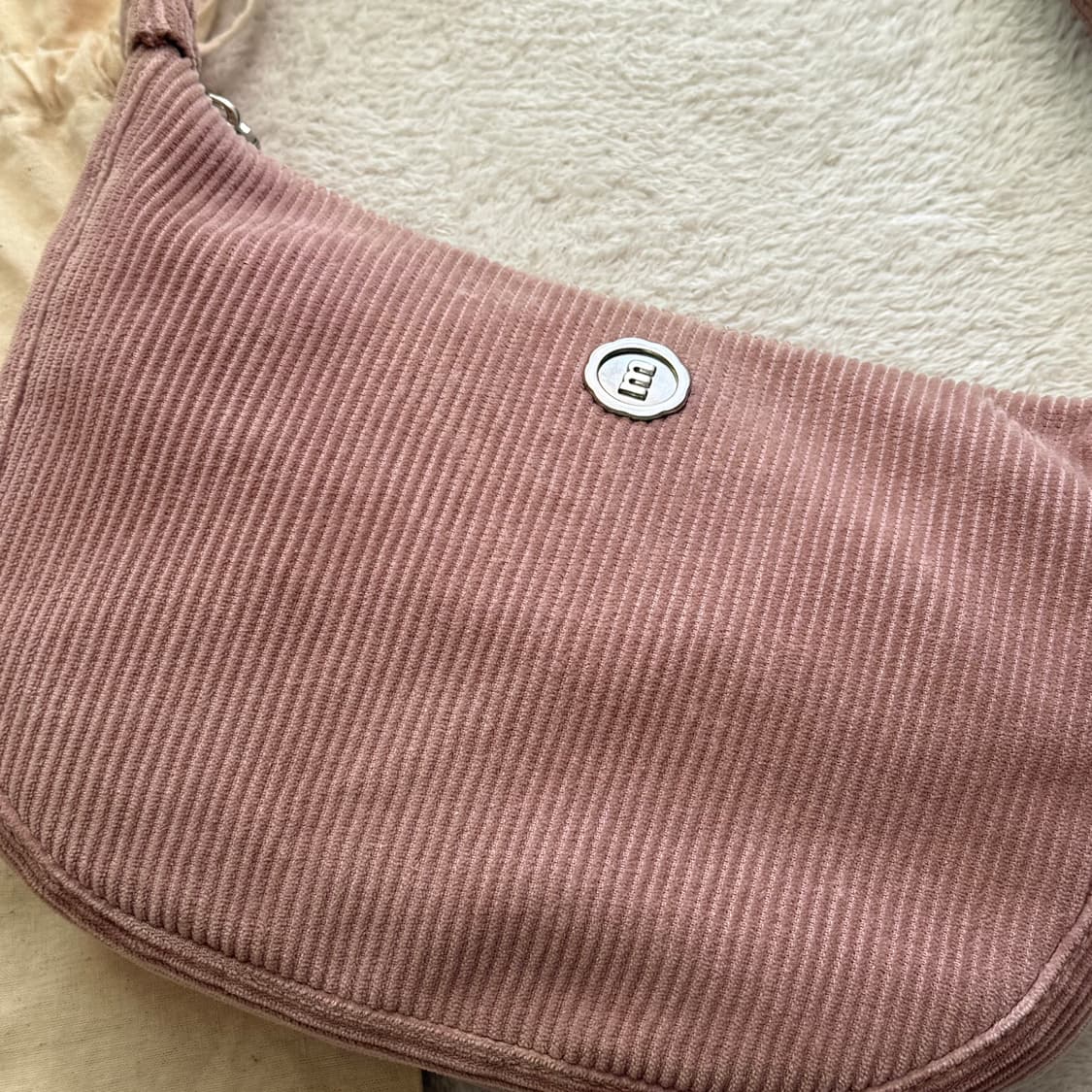 미닛뮤트 클로 웨이스트 코듀로이 핑크 상품이미지2