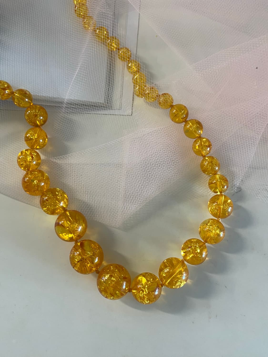 엠버 앰버 호박 구슬 목걸이 상품이미지3