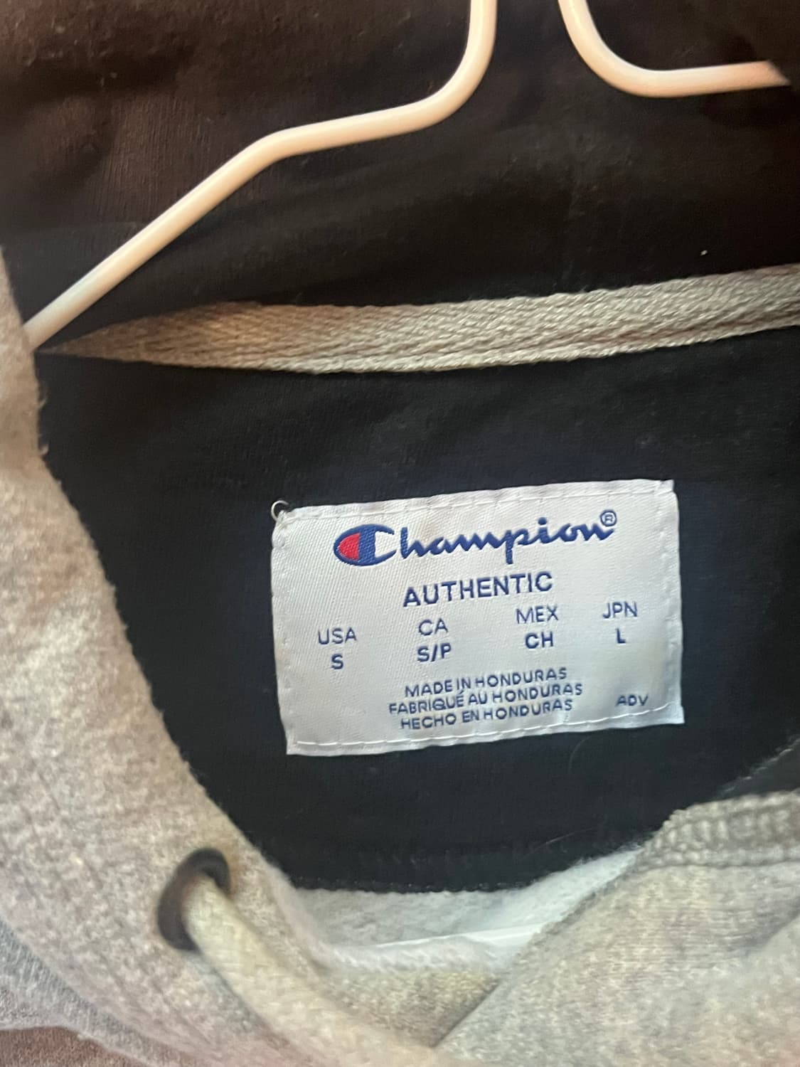 챔피온 그레이 후드티 상품이미지3