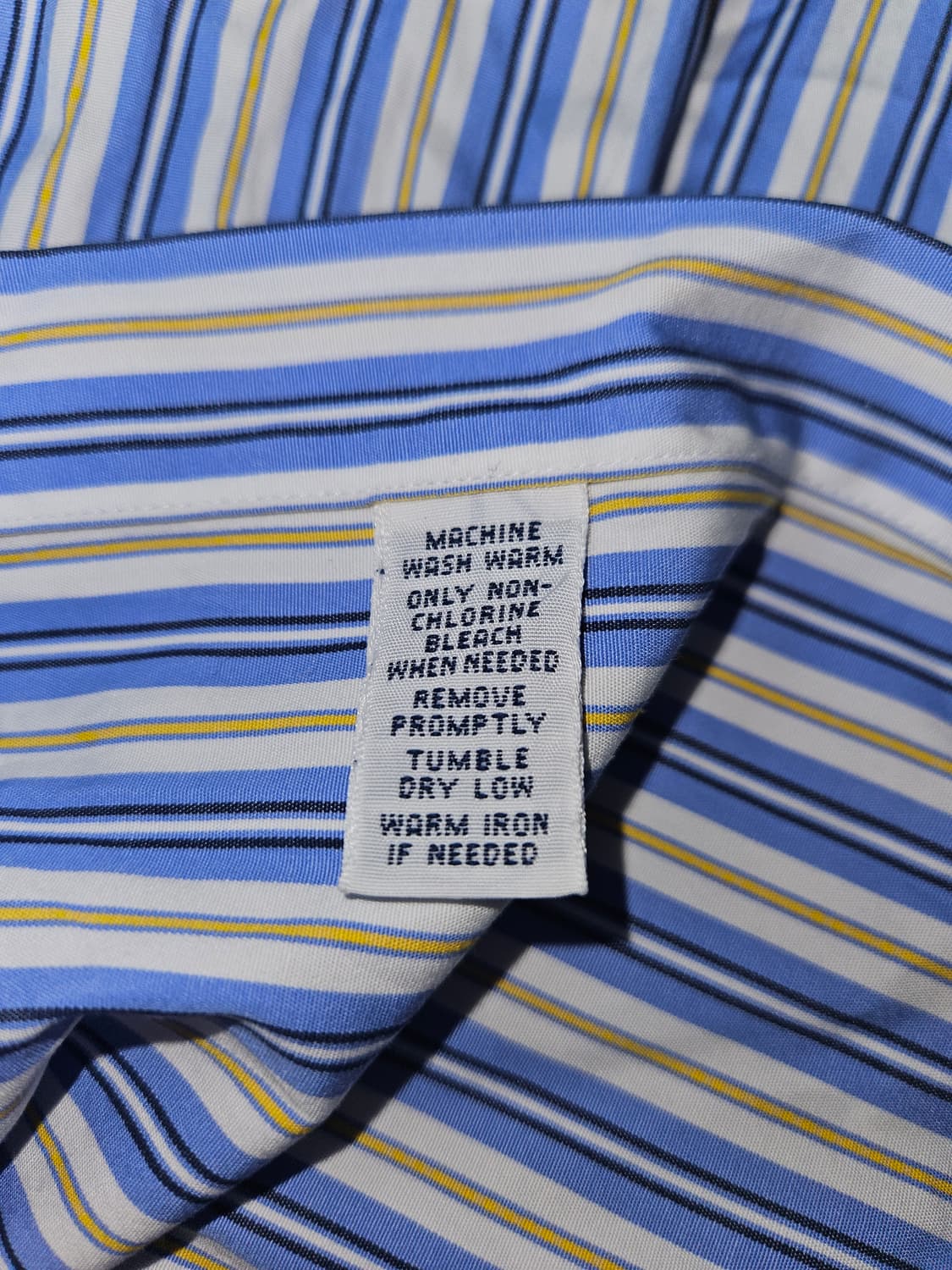 폴로 랄프로렌 스트라이프 클래식핏 셔츠 블루옐로우 XL 상품이미지2