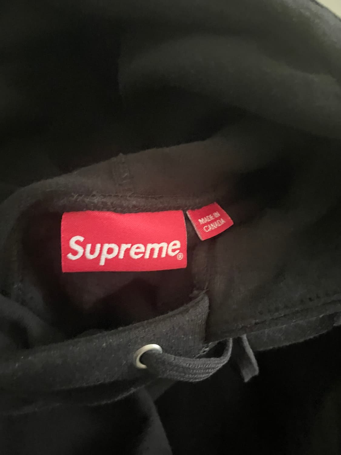 슈프림 블랙 박스로고 후드 m 상품이미지3