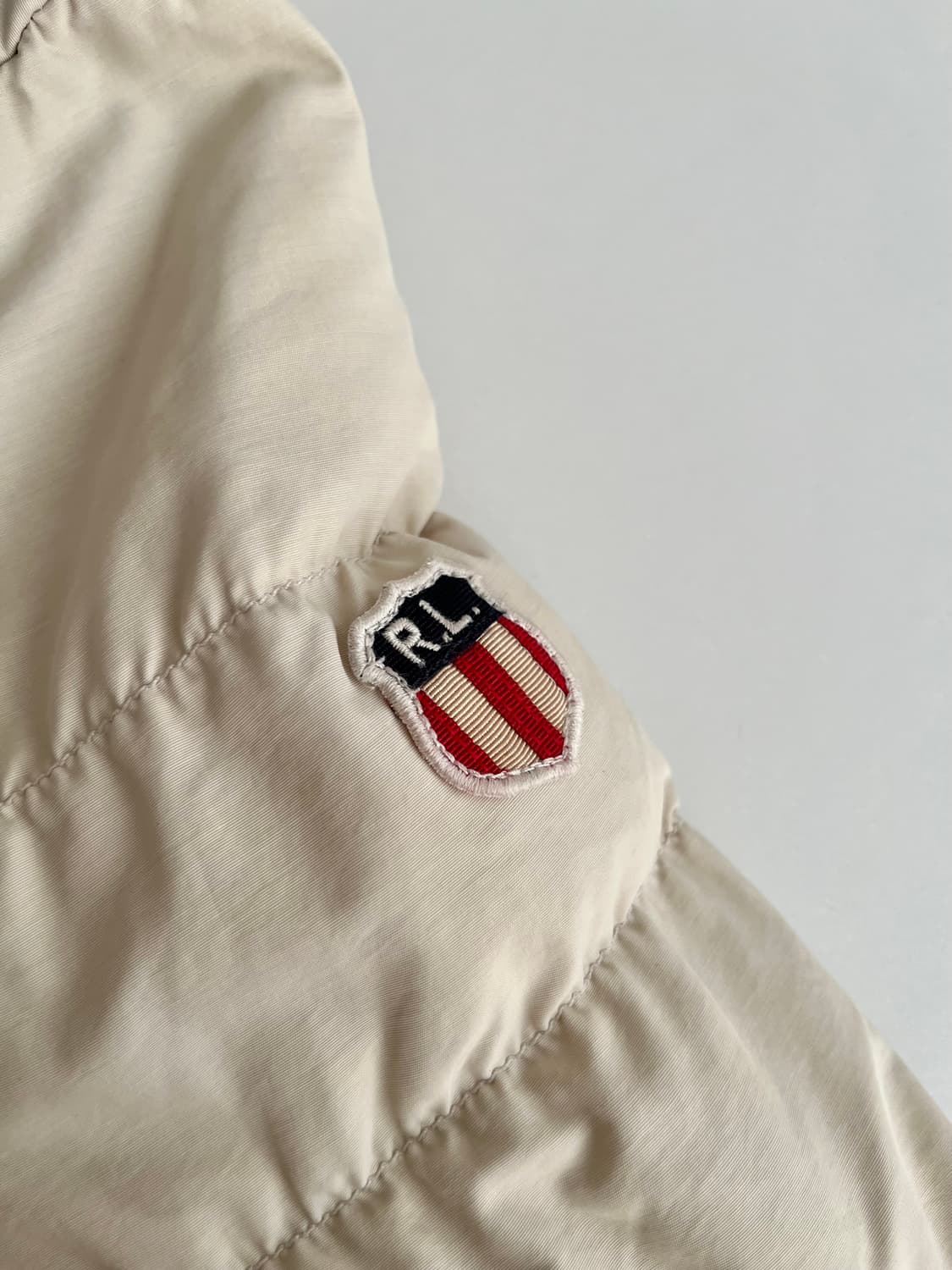 XS) 폴로 진스 여성 덕다운 패딩 점퍼 베이지 상품이미지10