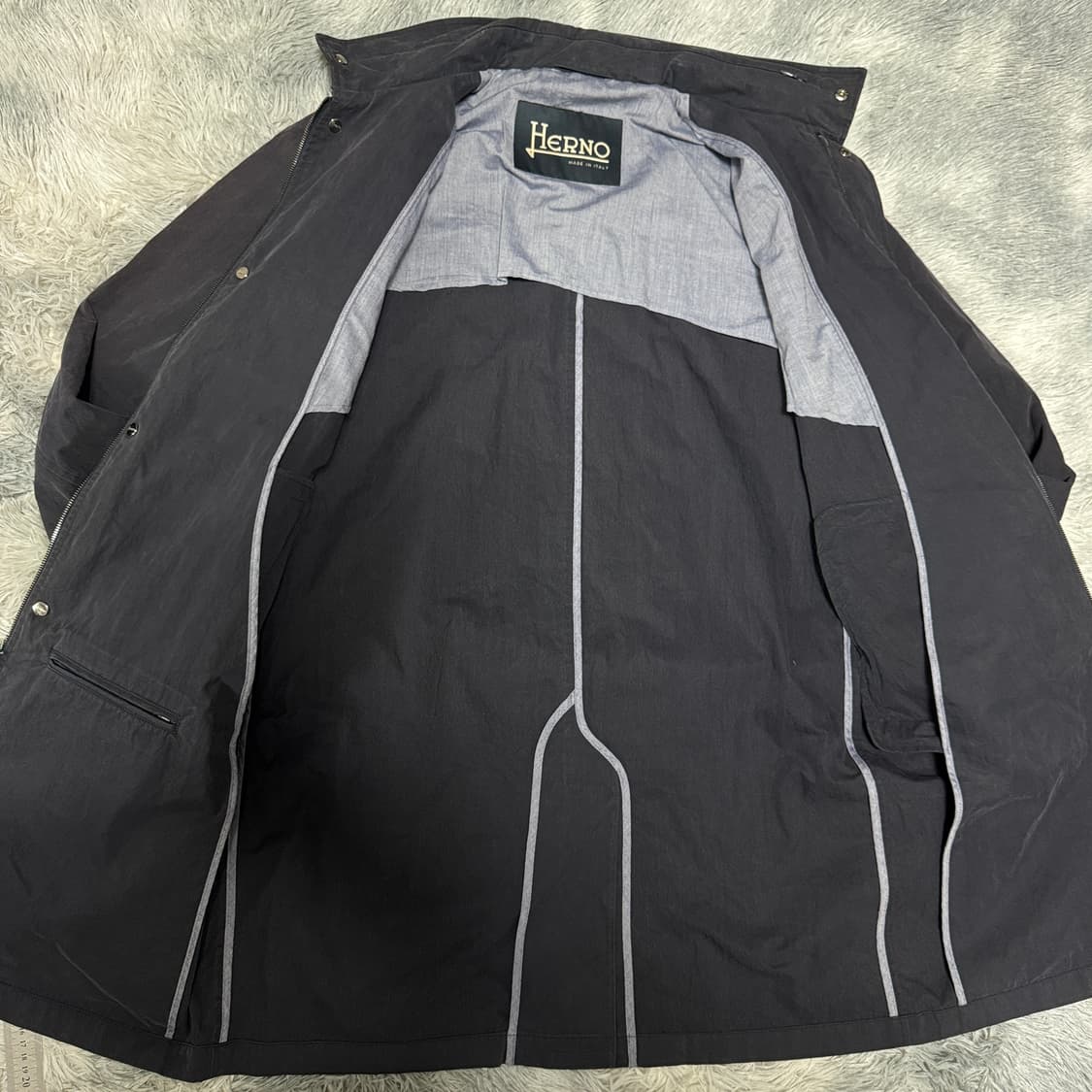 이태리 에르노 남성 워싱 코트 110사이즈 백화점택 상품이미지4