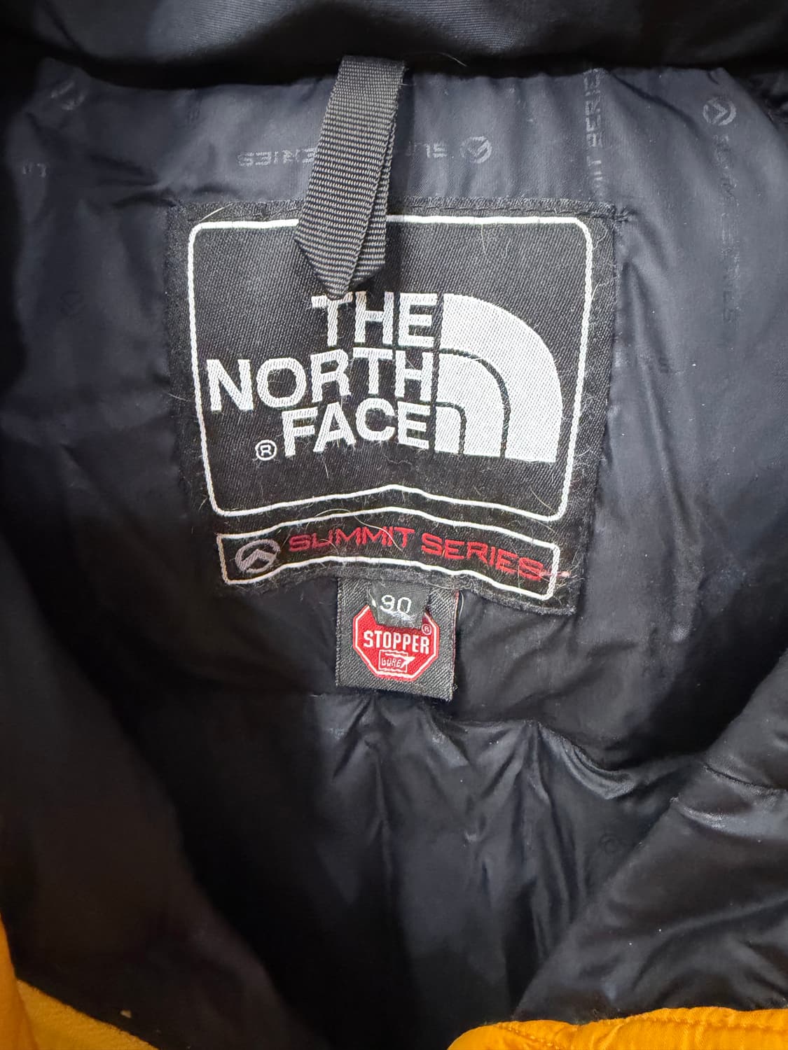 정품) 노스페이스 여성 써밋 옐로우 700필 패딩 90 상품이미지7