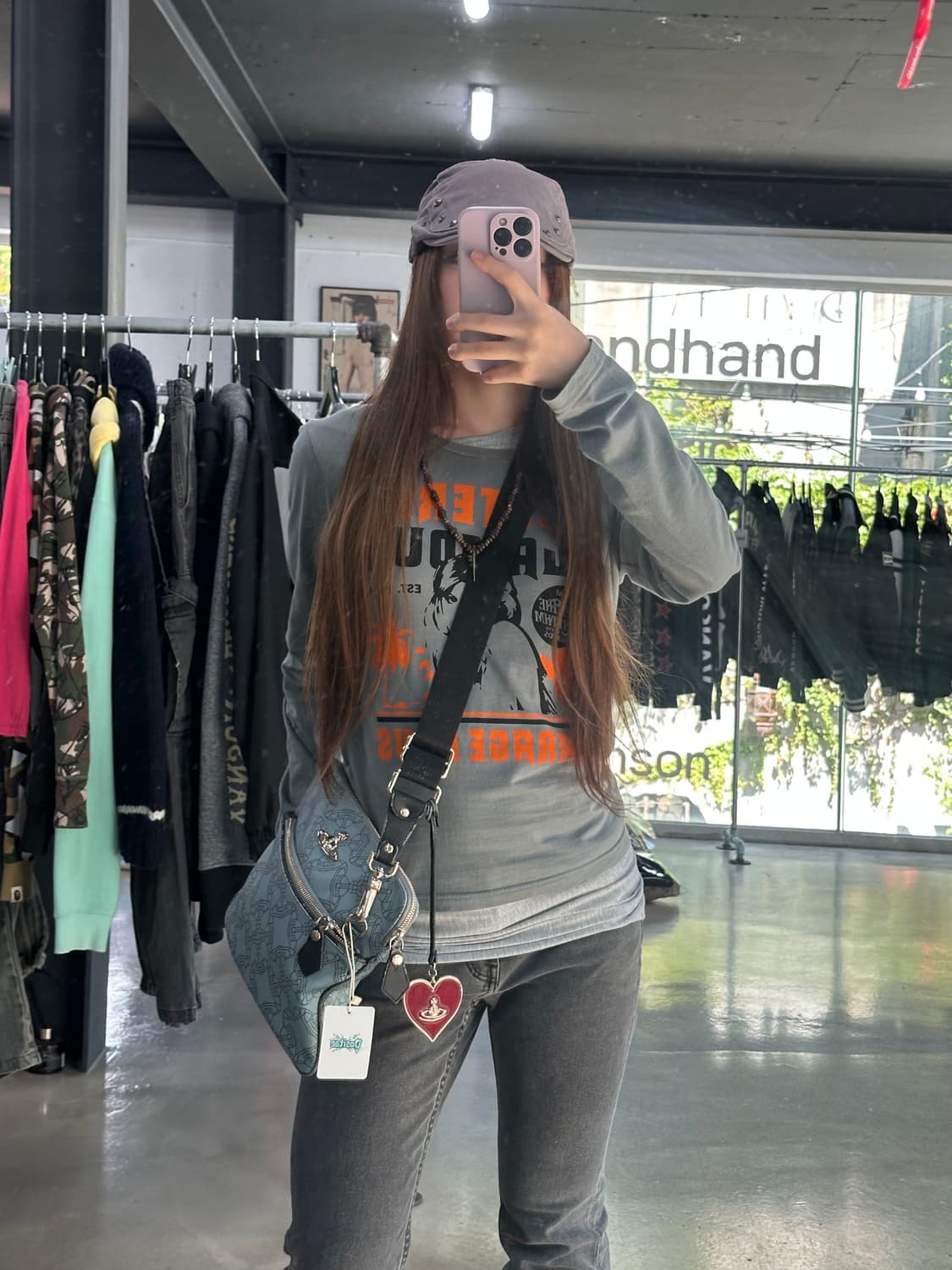 히스테릭글래머 Garage days레터링 롱슬리브긴팔티셔츠 상품이미지2