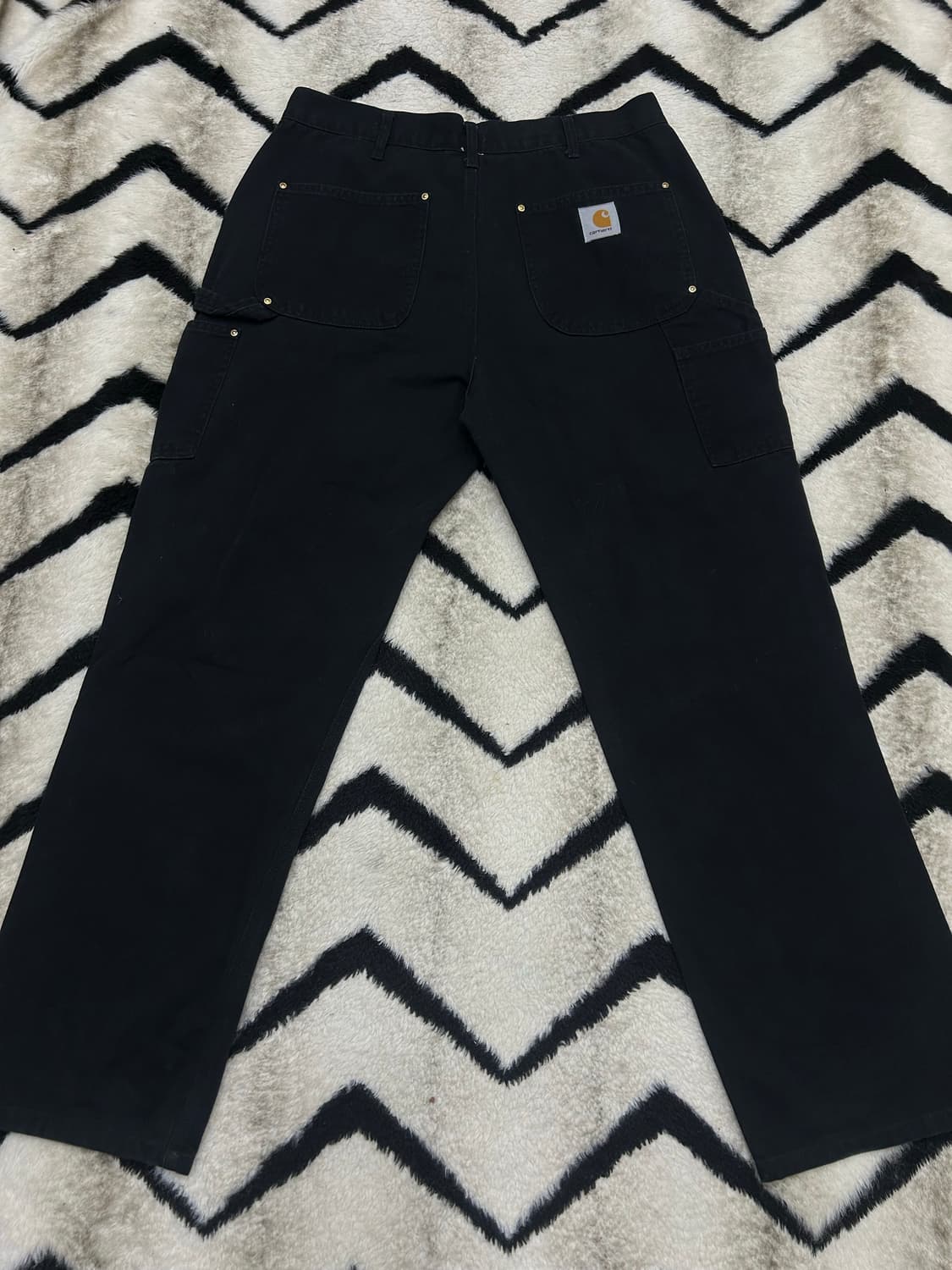 [32]칼하트USA 캔버스 더블니 카펜더 팬츠/블랙 상품이미지3