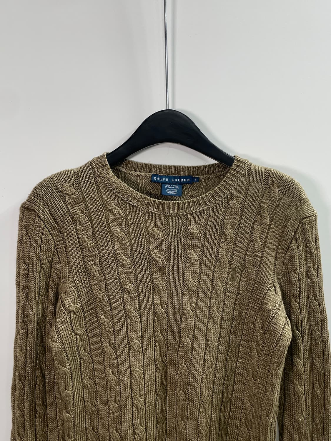 폴로 랄프로렌 우먼스 린넨 케이블 니트 (on.175) 상품이미지2