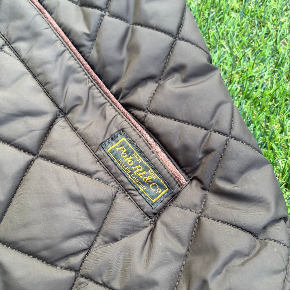 XL)폴로 랄프로렌 카키 퀄팅 투웨이 자켓 상품이미지5