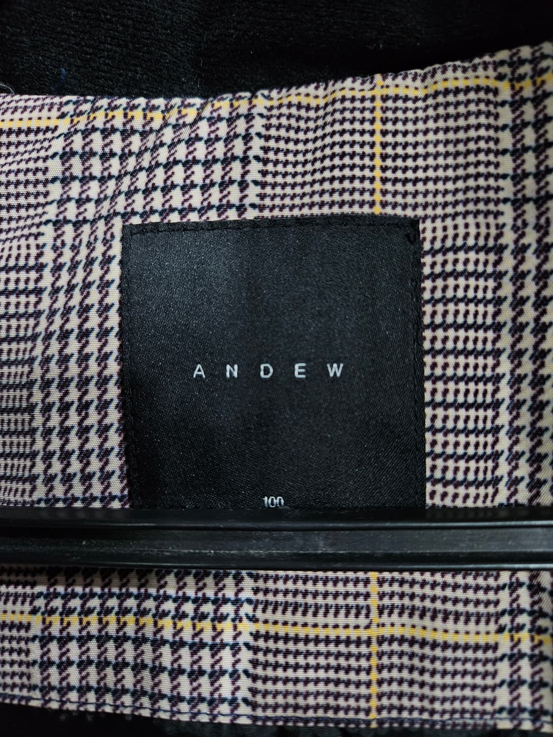 ANDREW 앤듀 스트라이프 체크 남성 100 덕다운  상품이미지3