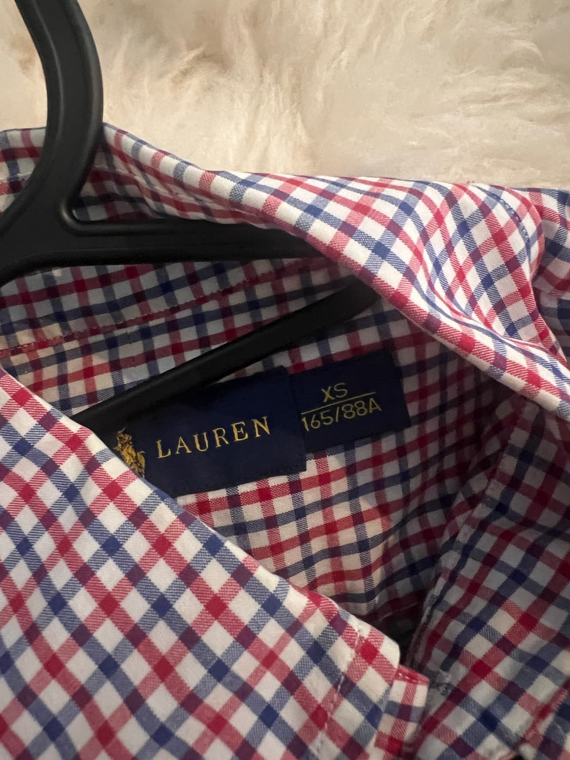 폴로 반팔 체크 셔츠 상품이미지4