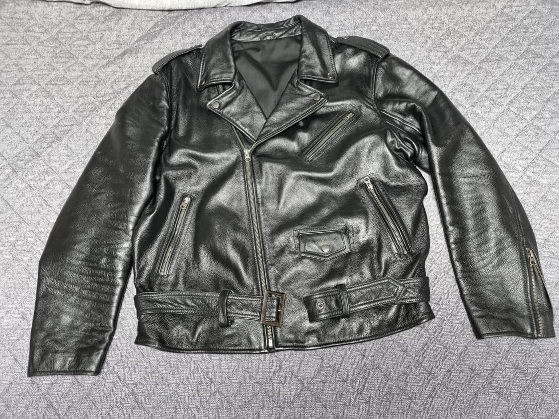 빈티지 소가죽 라이더자켓 상품이미지1