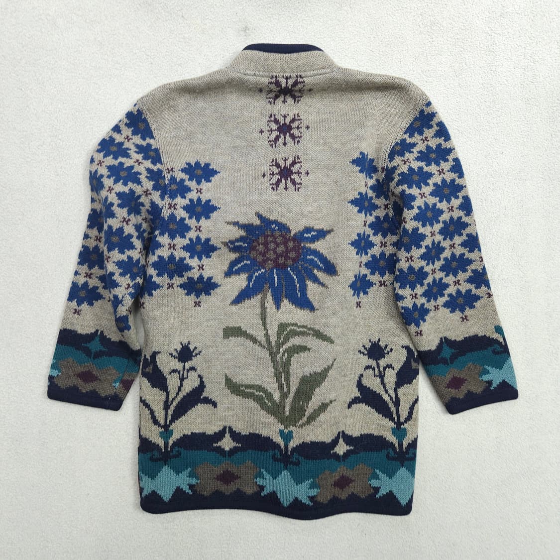 Made in Austria Geiger 플라워 패턴 울 가디건 38 상품이미지3