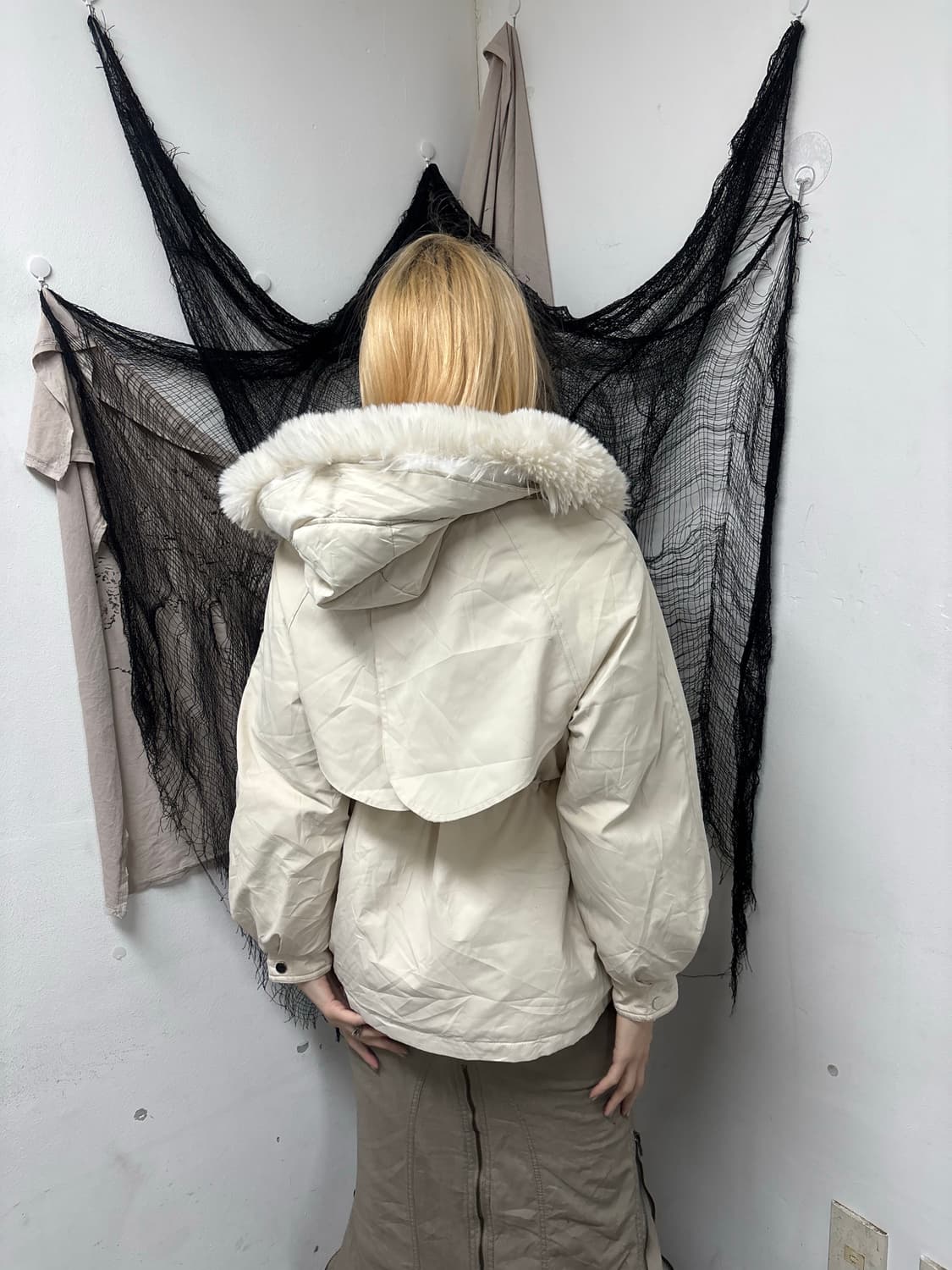 Big Hoodie Whiter Fur Jacket 상품이미지2