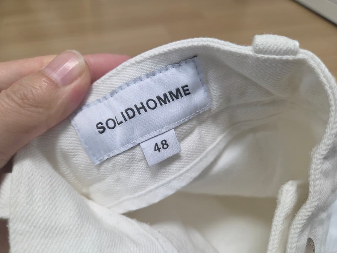 솔리드 옴므 포켓 크림 데님 팬츠 상품이미지4