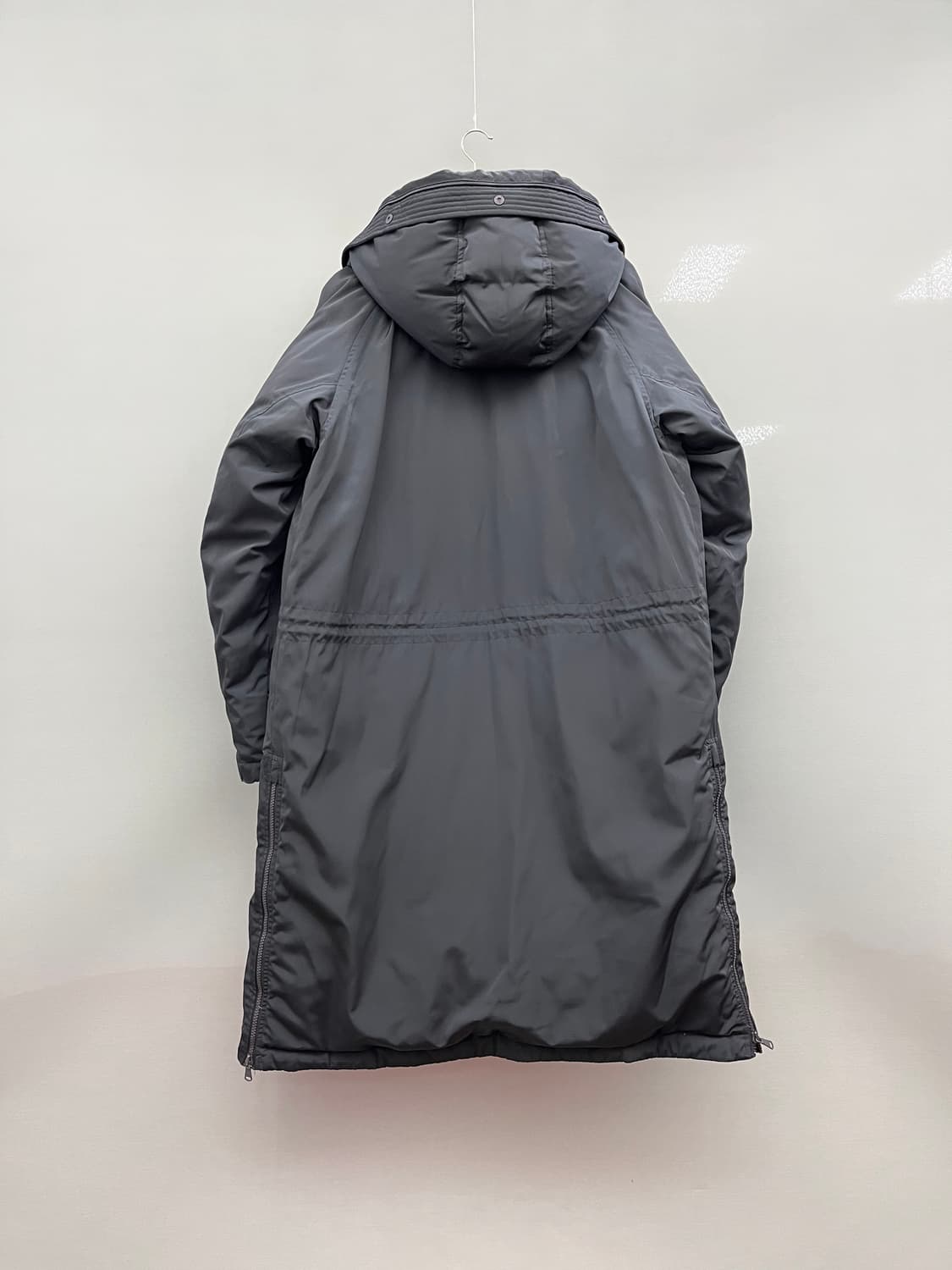 헤지스 블랙 후드 롱 구스패딩 상품이미지6