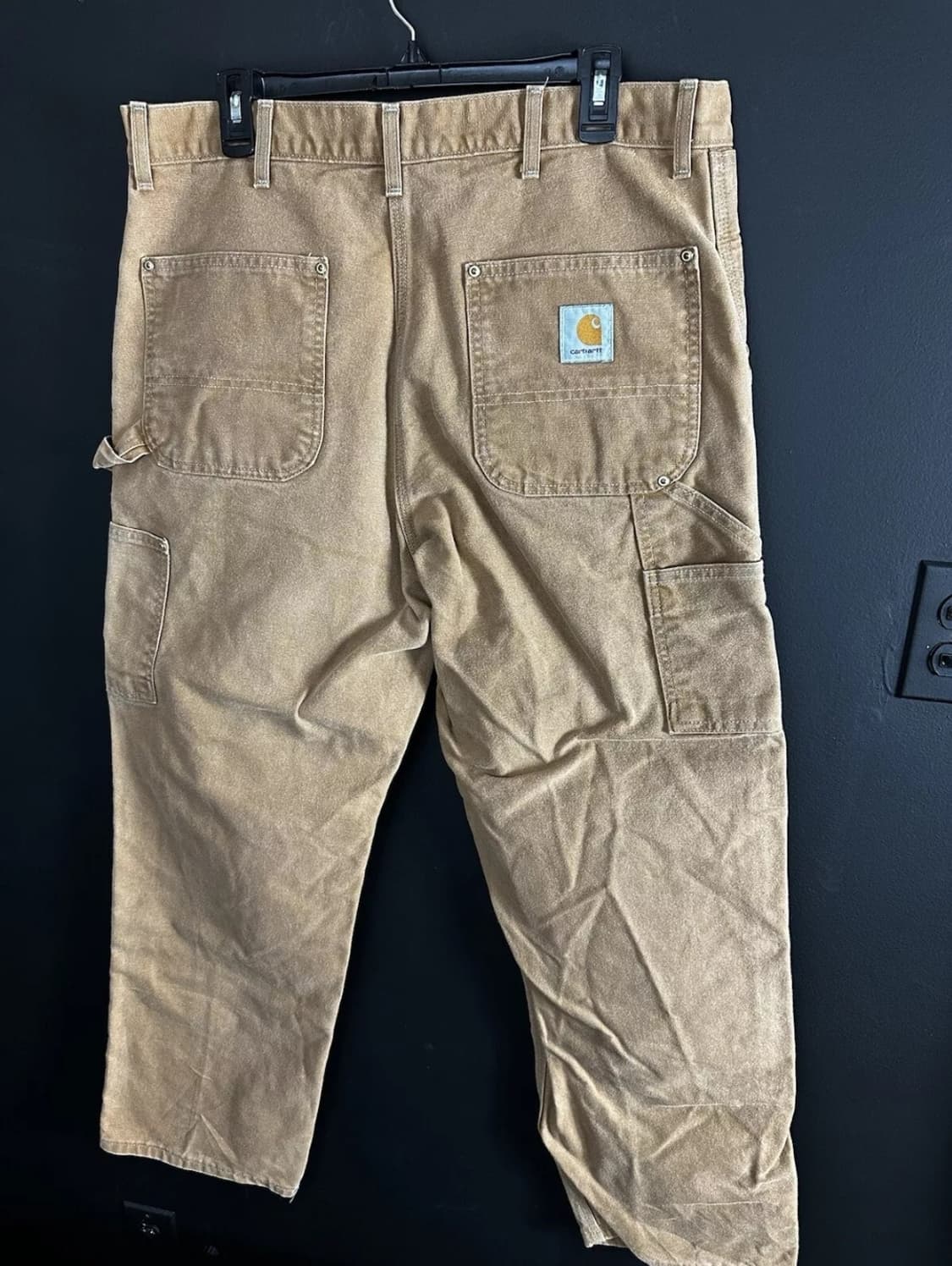 OG USA Vintage 칼하트 B01 BRN 더블니 팬츠 38X32 상품이미지2