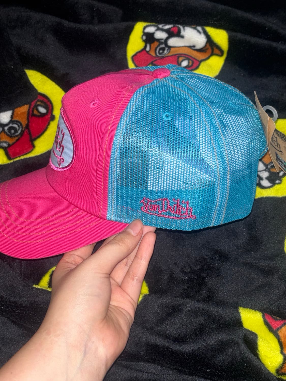 🚨연말세일🚨Von dutch pink+sky blue cap 상품이미지2