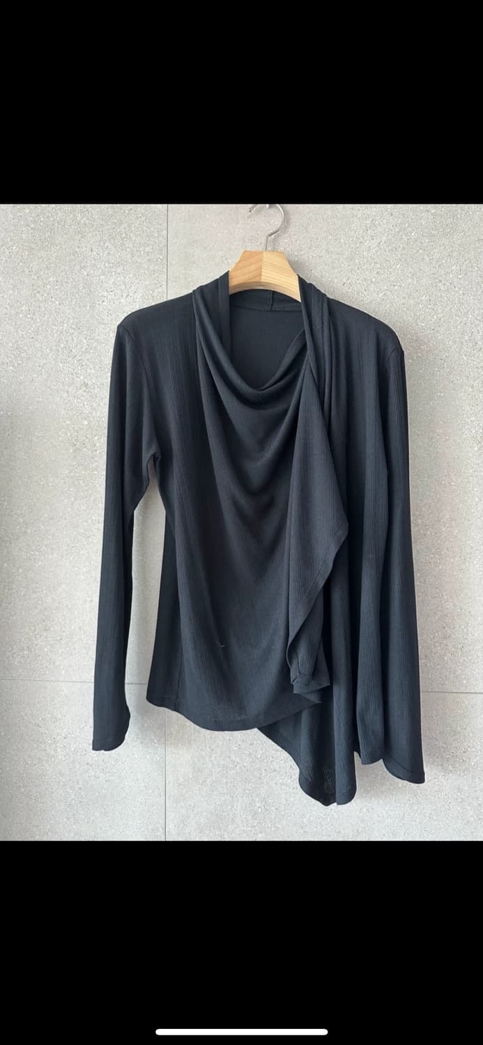 (릭오웬스st) 블랙 투웨이 가디건  상품이미지4